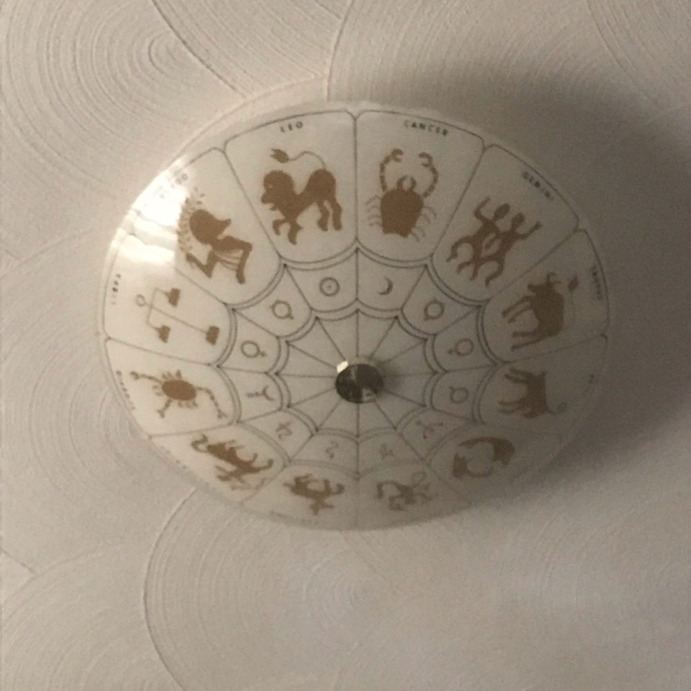 Vintage zodiac light cover